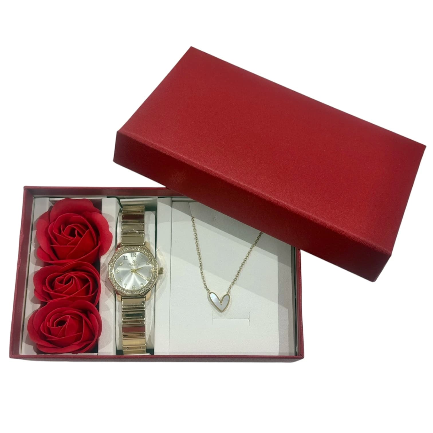 Coffret cadeau montre femme acier inoxydable