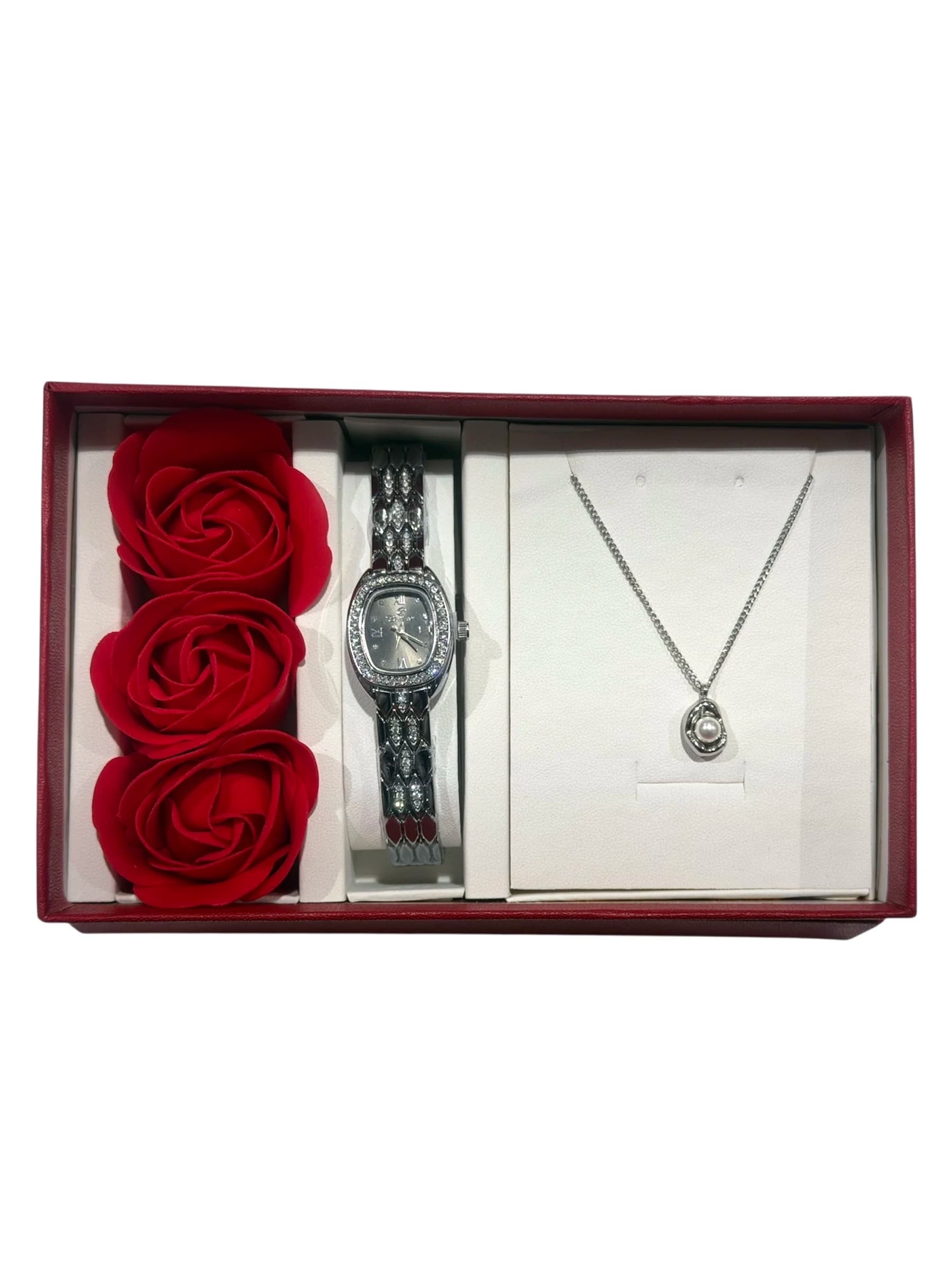 Coffret cadeau montre femme Bijou acier inoxydable