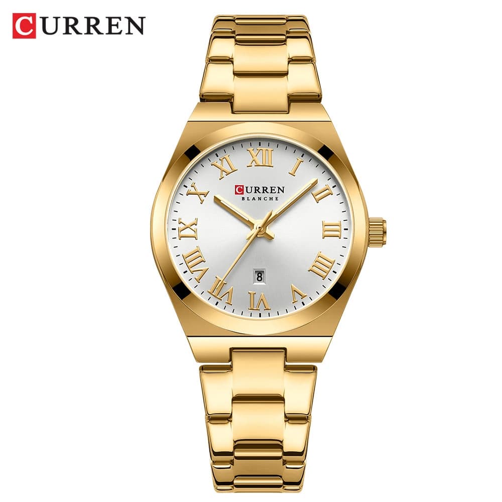 Montre tendance femme Curren bracelet en acier water resistant 30m