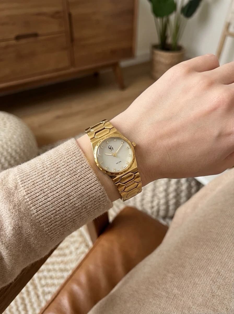 Montre Femme GGluxe couleur Doré 1078