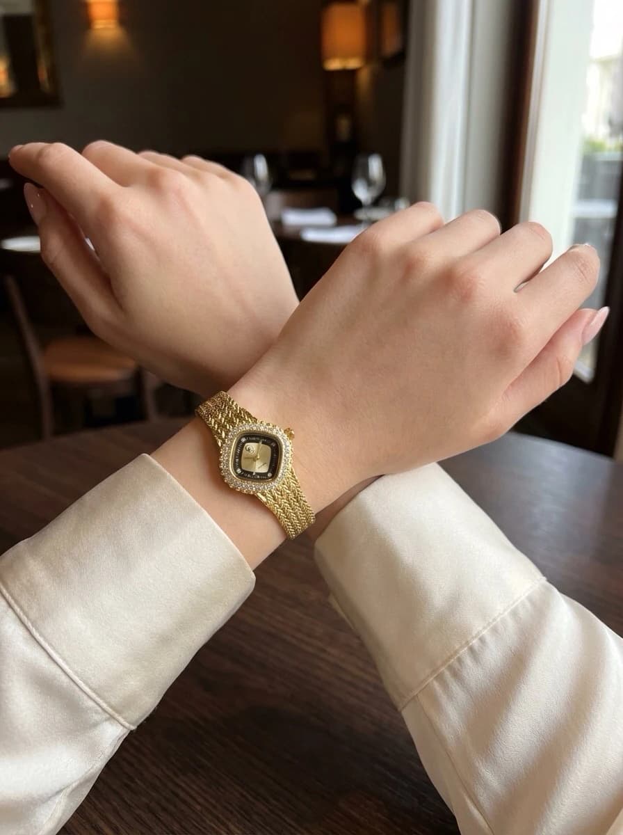 Montre Femme GG Luxe avec bracelet milanaise 1659