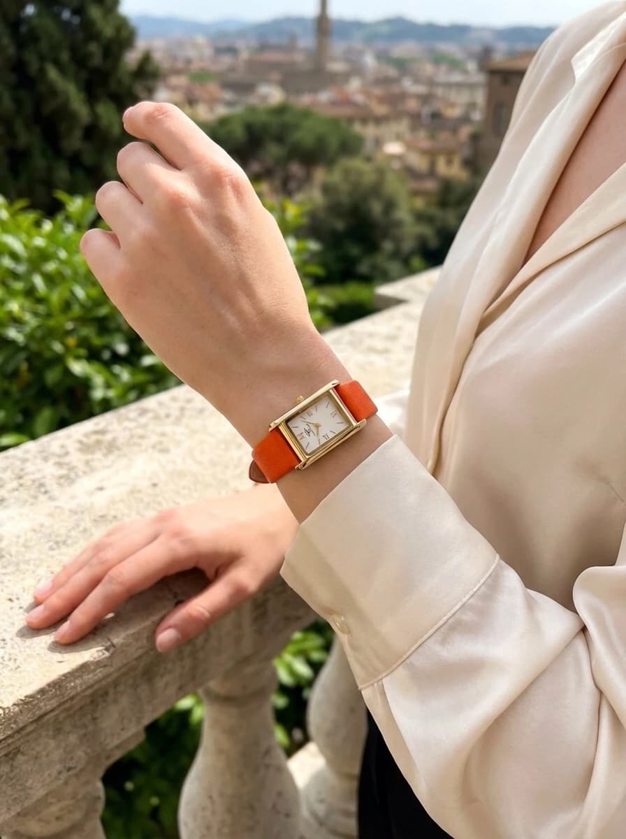 Montre femme bracelet Simili Cuir Michael John 3586 O