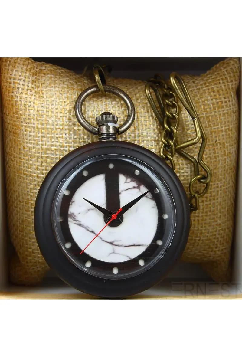 MONTRE GOUSSET EN BOIS