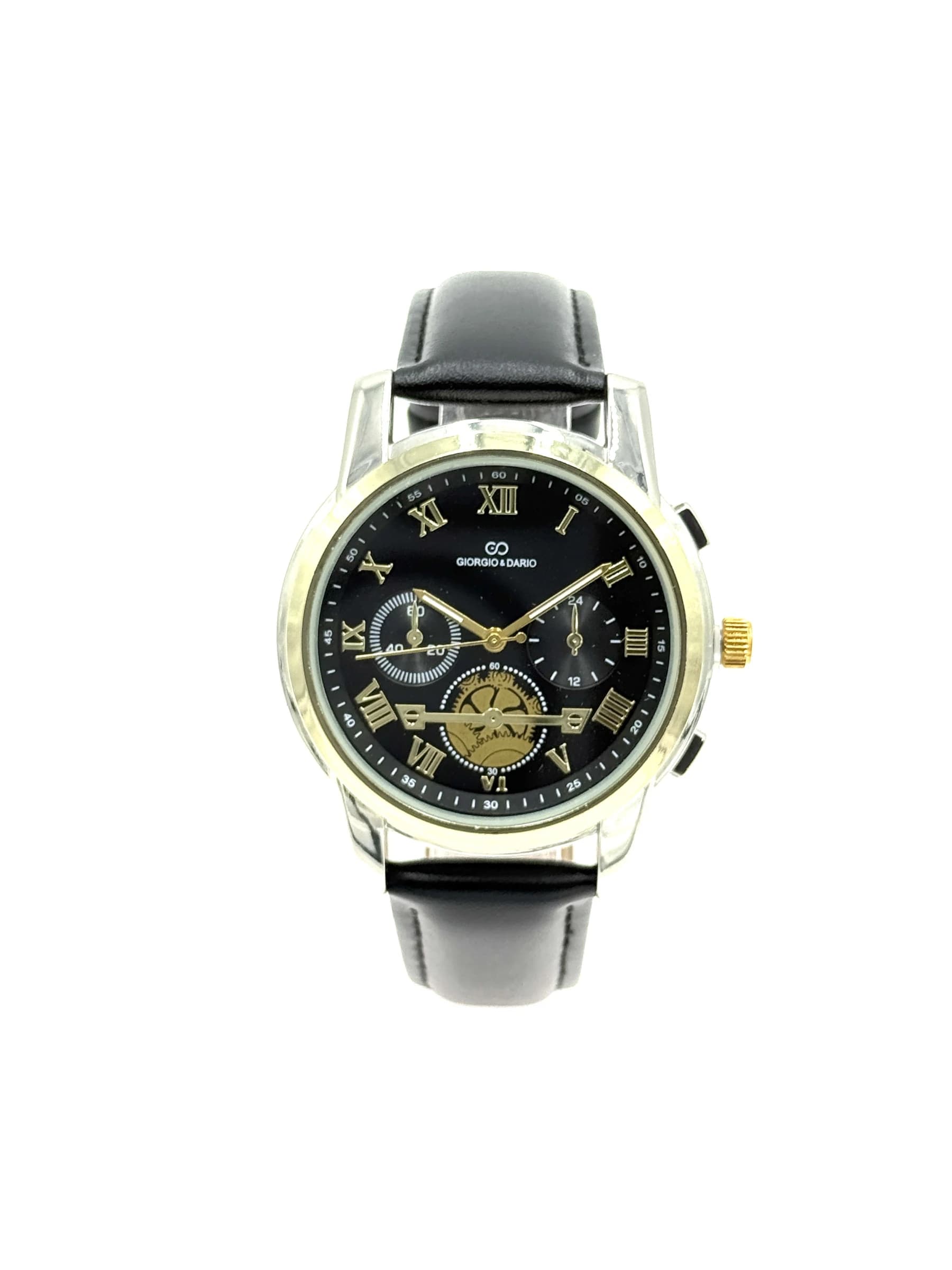 Montre tendance homme G&D bracelet simili cuir