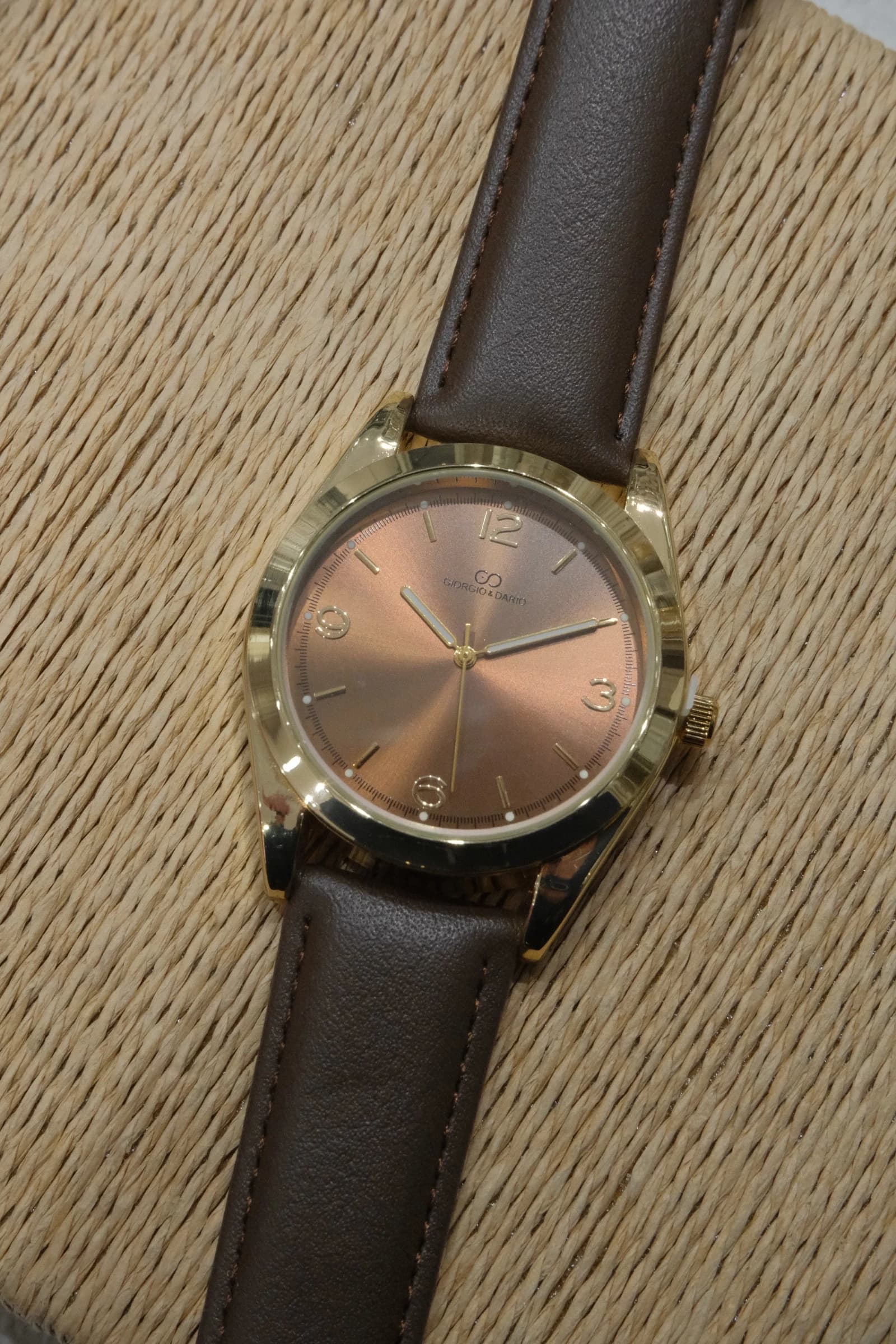 Montre homme Giorgio & Dario avec bracelet en simili cuir