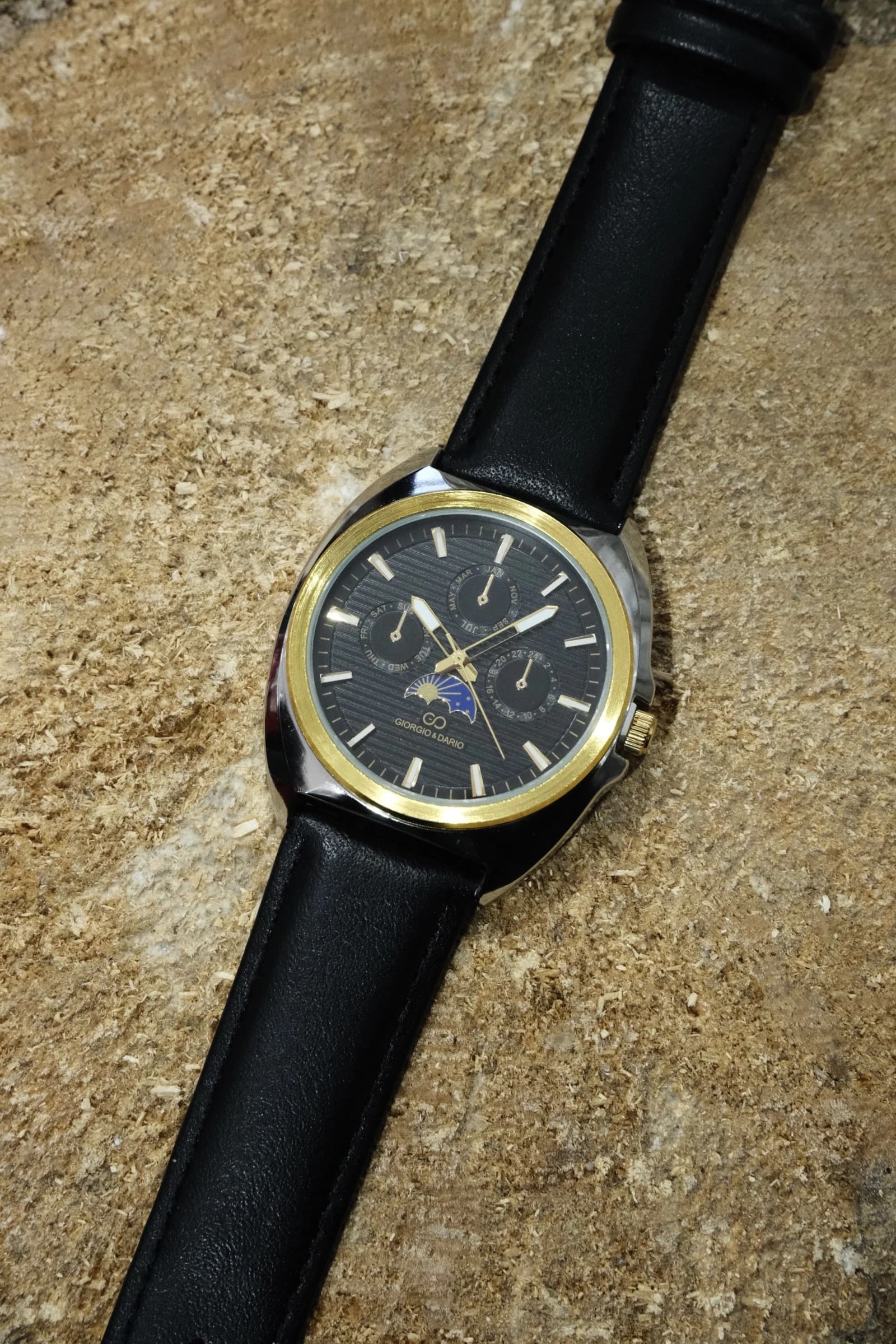 Montre homme Giorgio & Dario avec bracelet en simili cuir