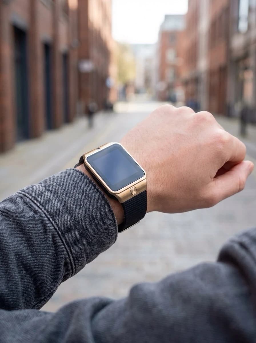 Montre Tactile digital rose